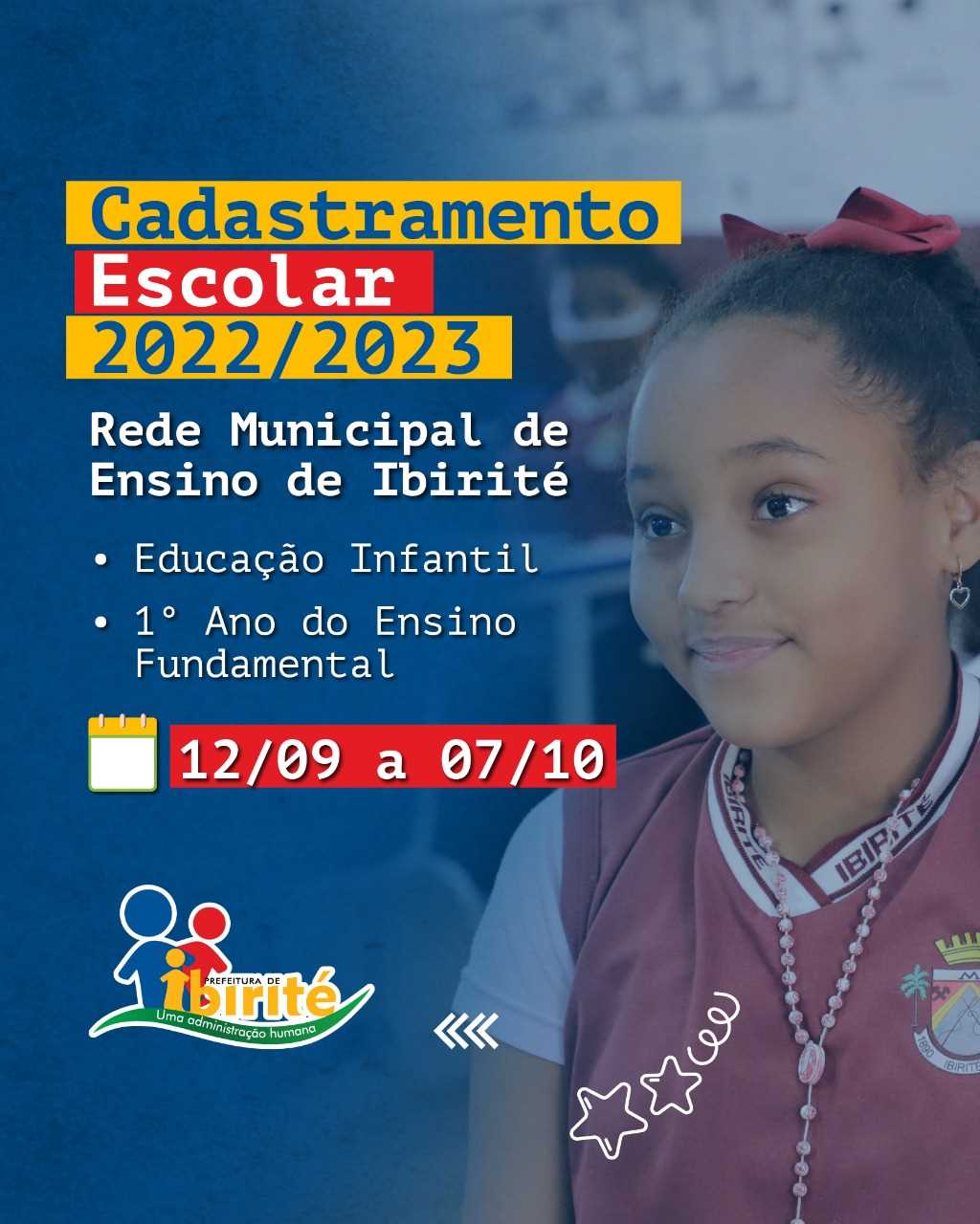 Prefeitura Municipal De Ibirité Cadastramento Escolar Para A Rede Municipal De Ensino De 9157